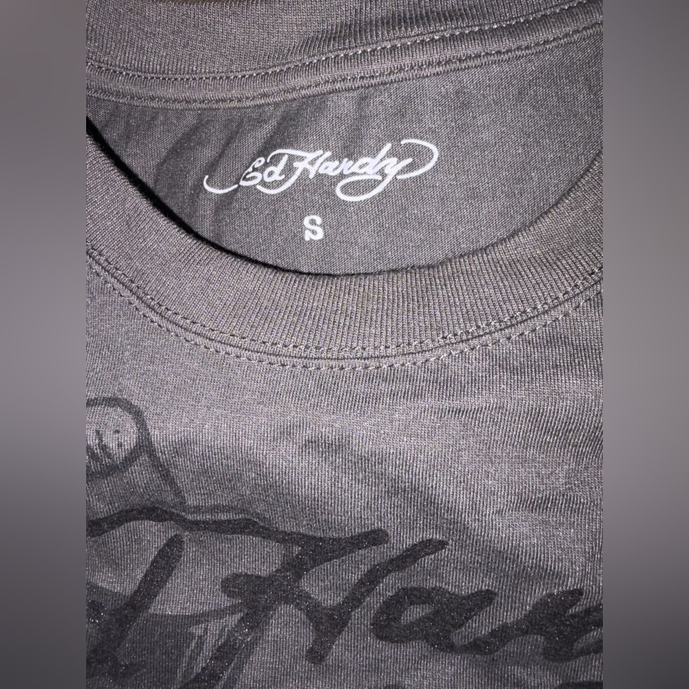 Ed Hardy Smoke Grey T shirt